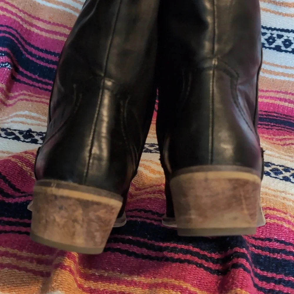 BareTraps Paramount Black Faux Leather Riding Boots - Picture 5 of 9